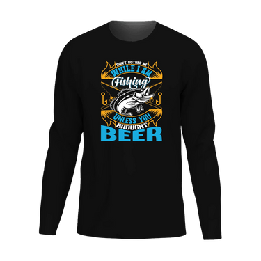Don't Bother Me While I'm Fishing Men Long Sleeve Shirt